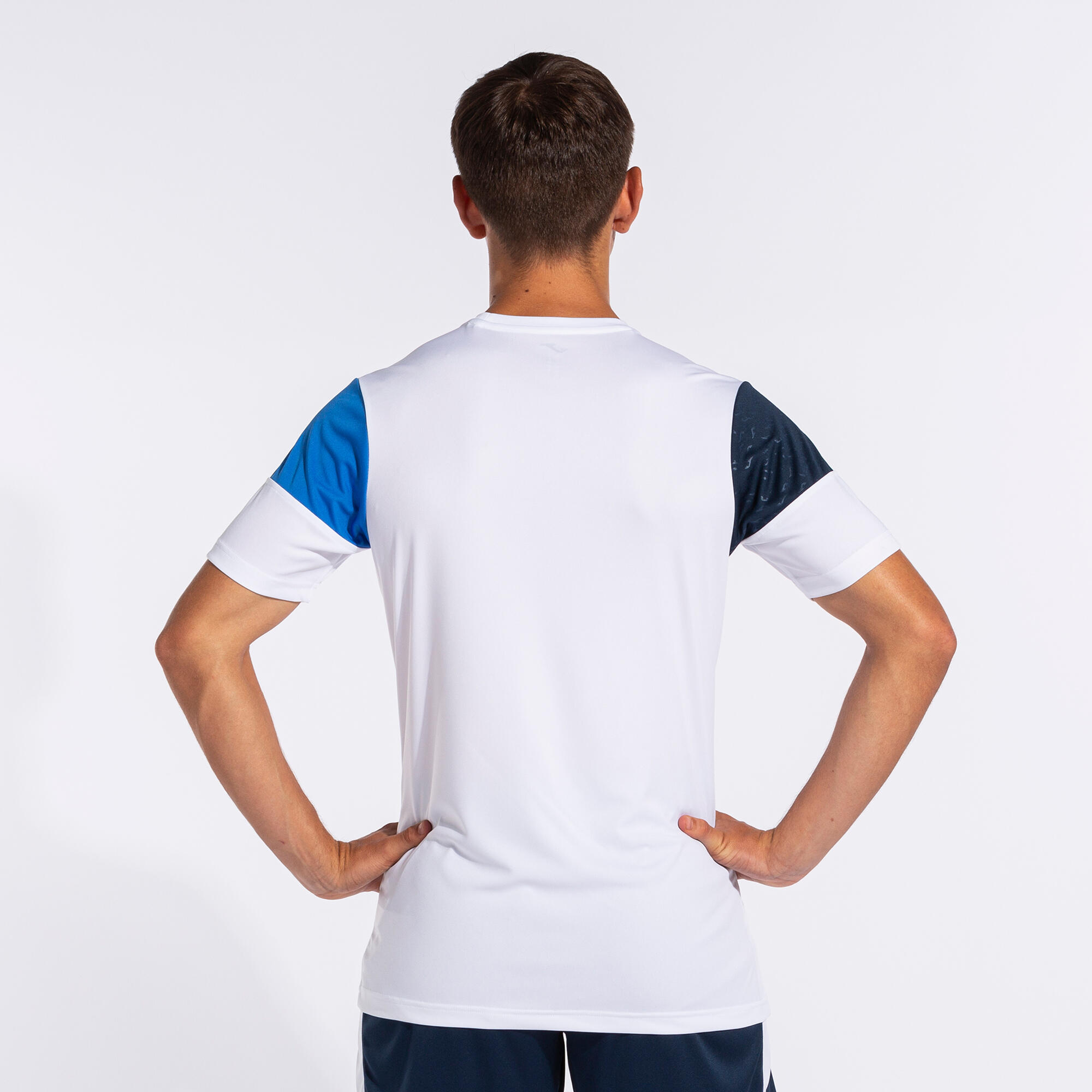 Camiseta Manga Corta Fútbol Niños Joma Crew V Blanco 5/5