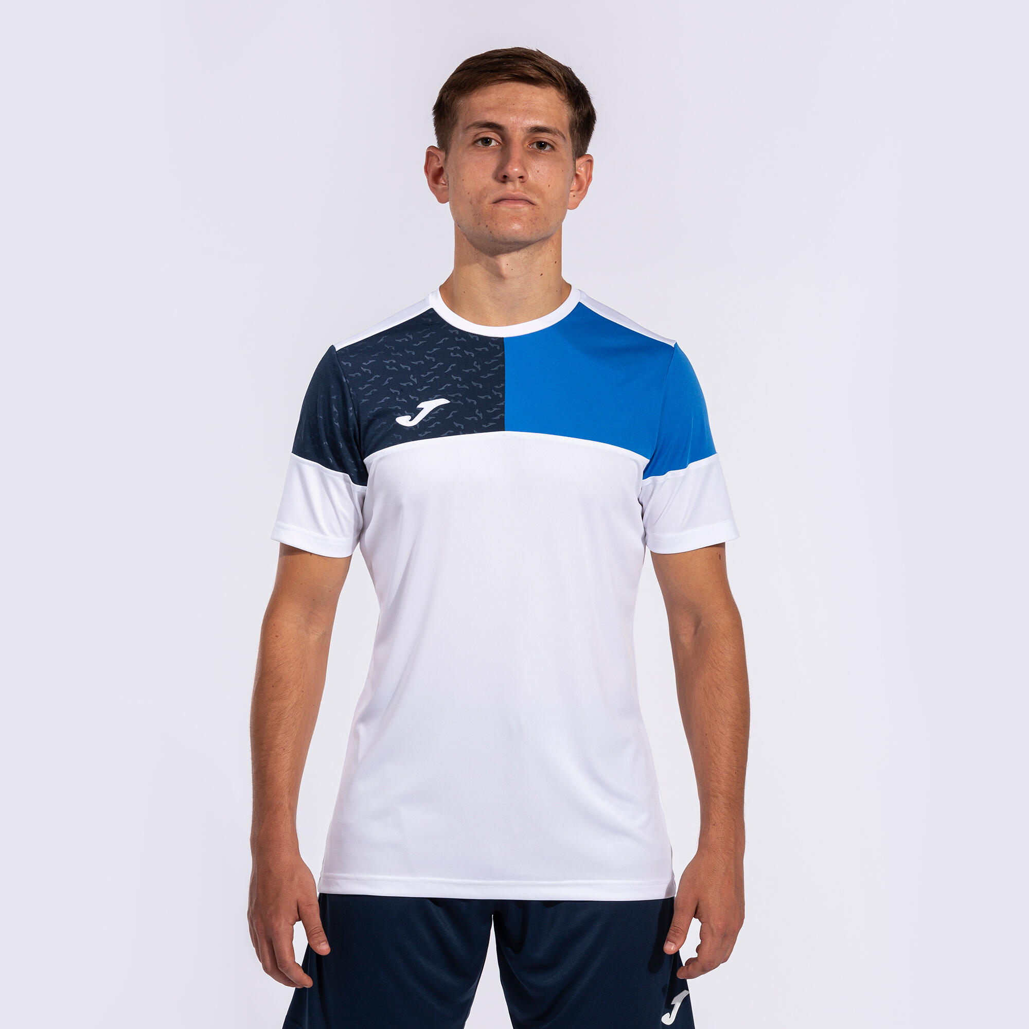 Camiseta Manga Corta Fútbol Niños Joma Crew V Blanco 4/5