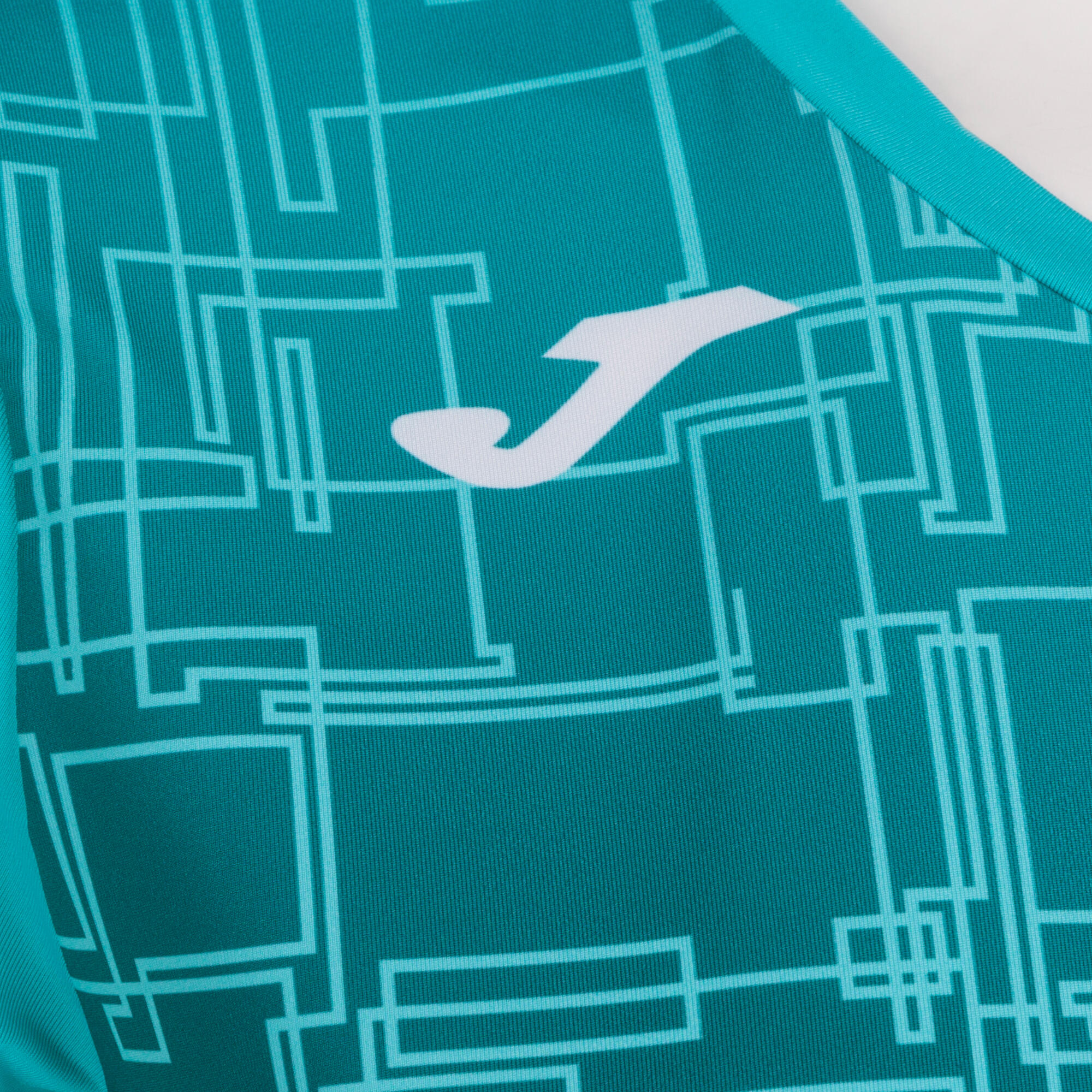 Maillot Manches Courtes Running Femme Joma Elite VIII Turquoise 3/5