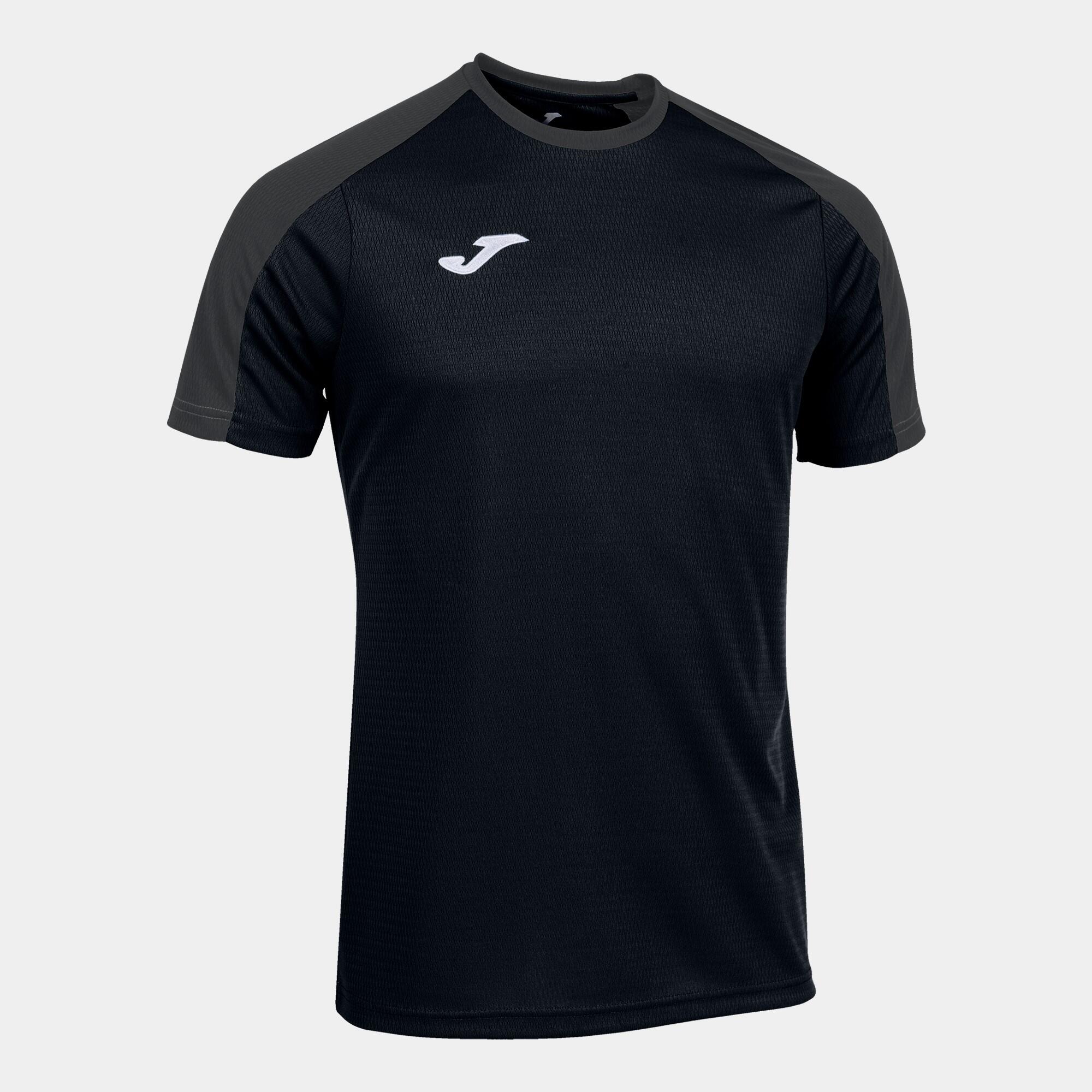 Joma - Maillot Manches Courtes Football Enfants Joma Eco Championship Noir - T-shirt Manches Courtes - Gris|marron|noir - 10 À 12 Ans - Decathlon