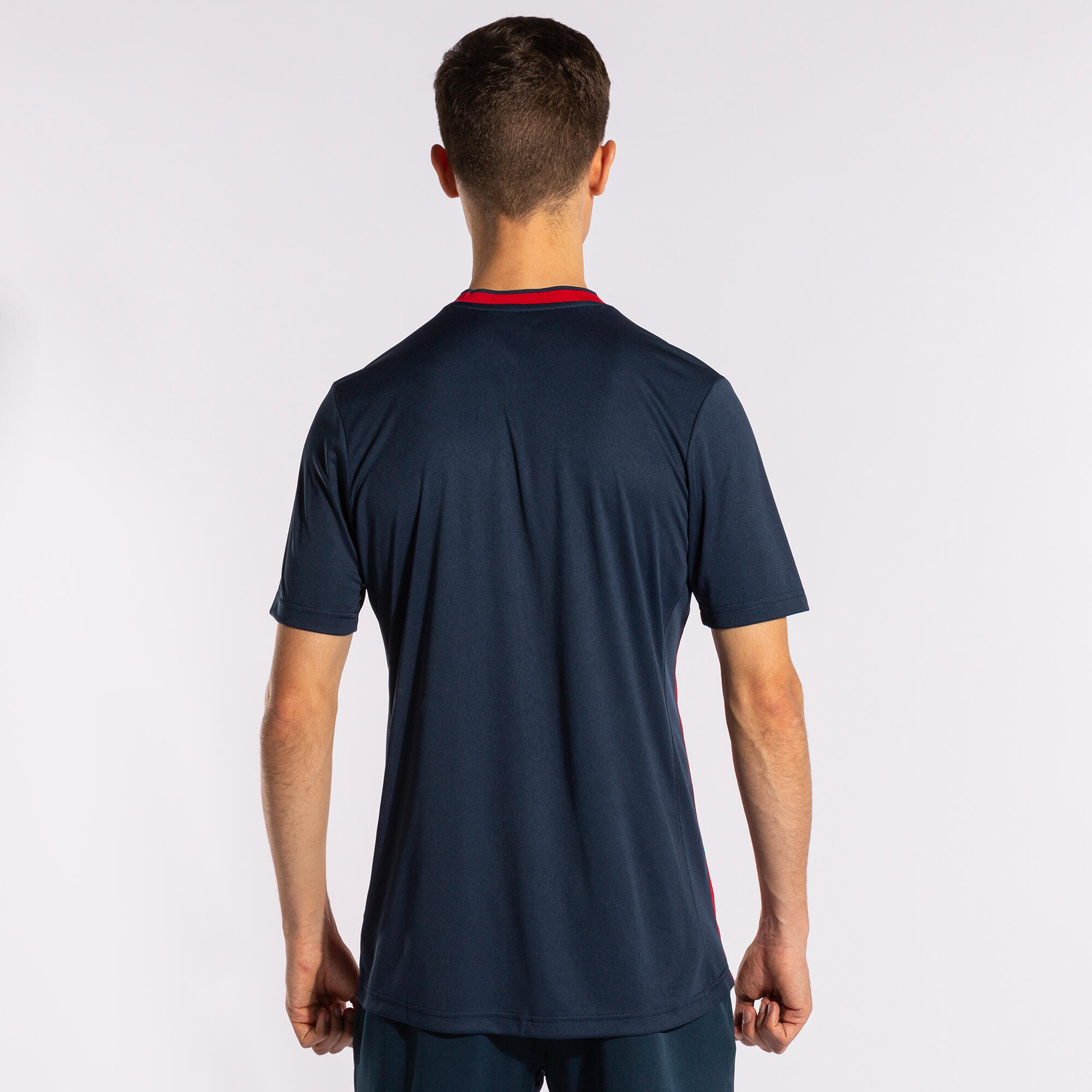 T-Shirt Manga Curta Futebol Homem Joma Europa V Azul Marinho 3/5