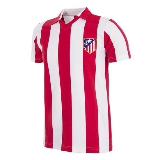 Camiseta de Fútbol Retro - Hombre - Atletico Madrid 1985 - 86 - Rojo - Blanco