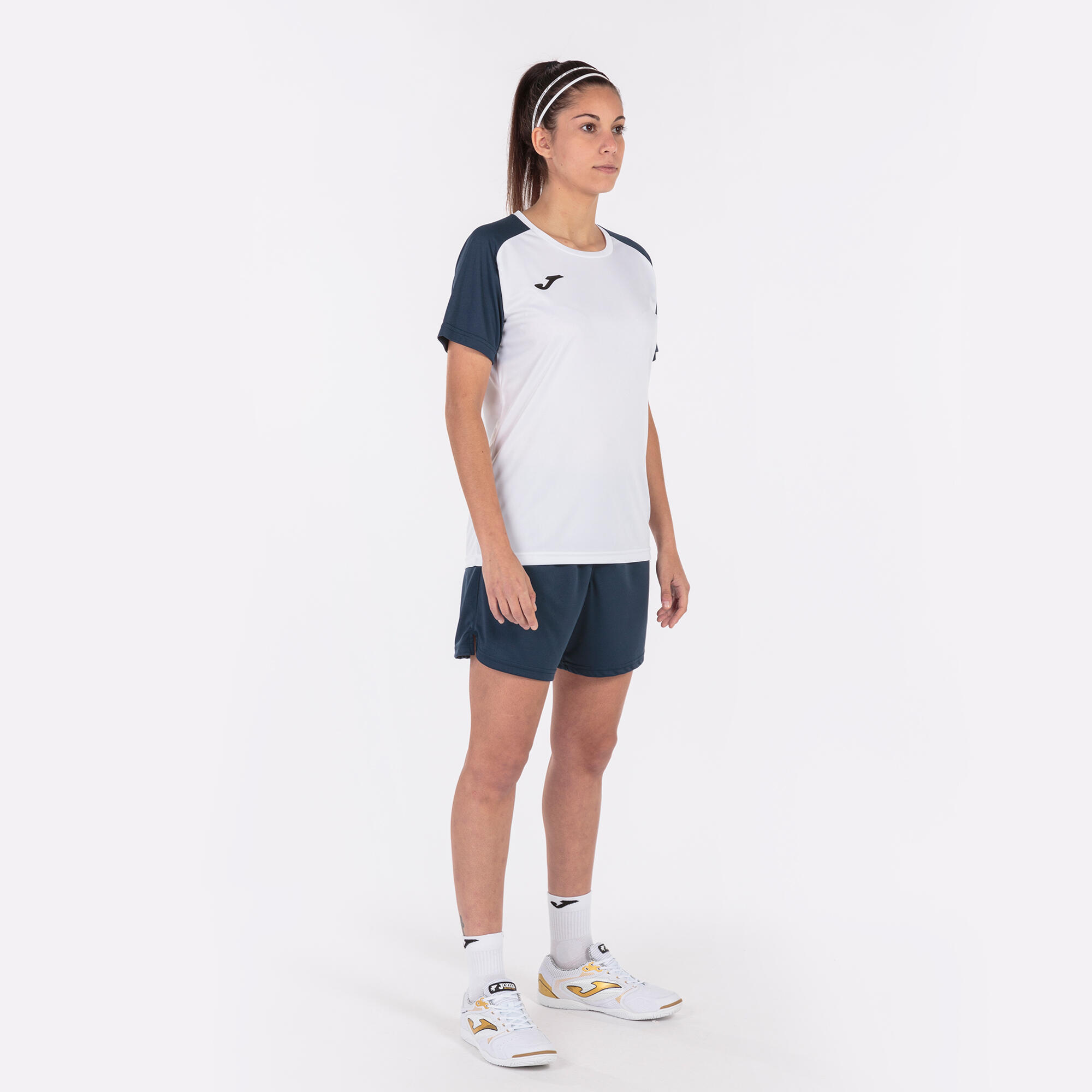 Maillot Manches Courtes Football Femme Joma Academy IV Blanc 4/5