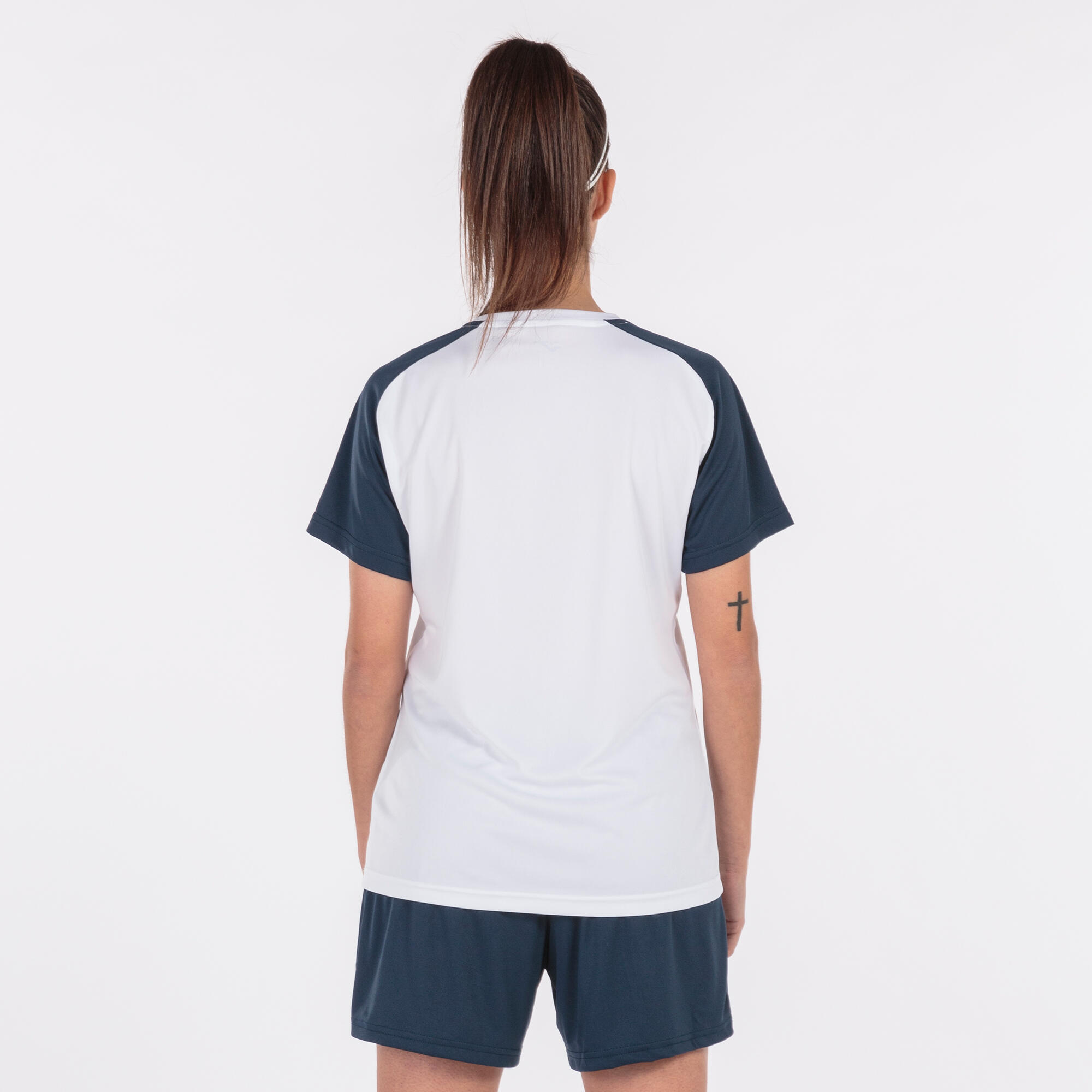 Maillot Manches Courtes Football Femme Joma Academy IV Blanc 3/5