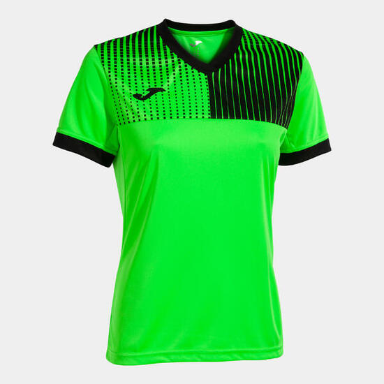 Maillot Manches Courtes Football Femme Joma Eco Supernova Vert Fluo