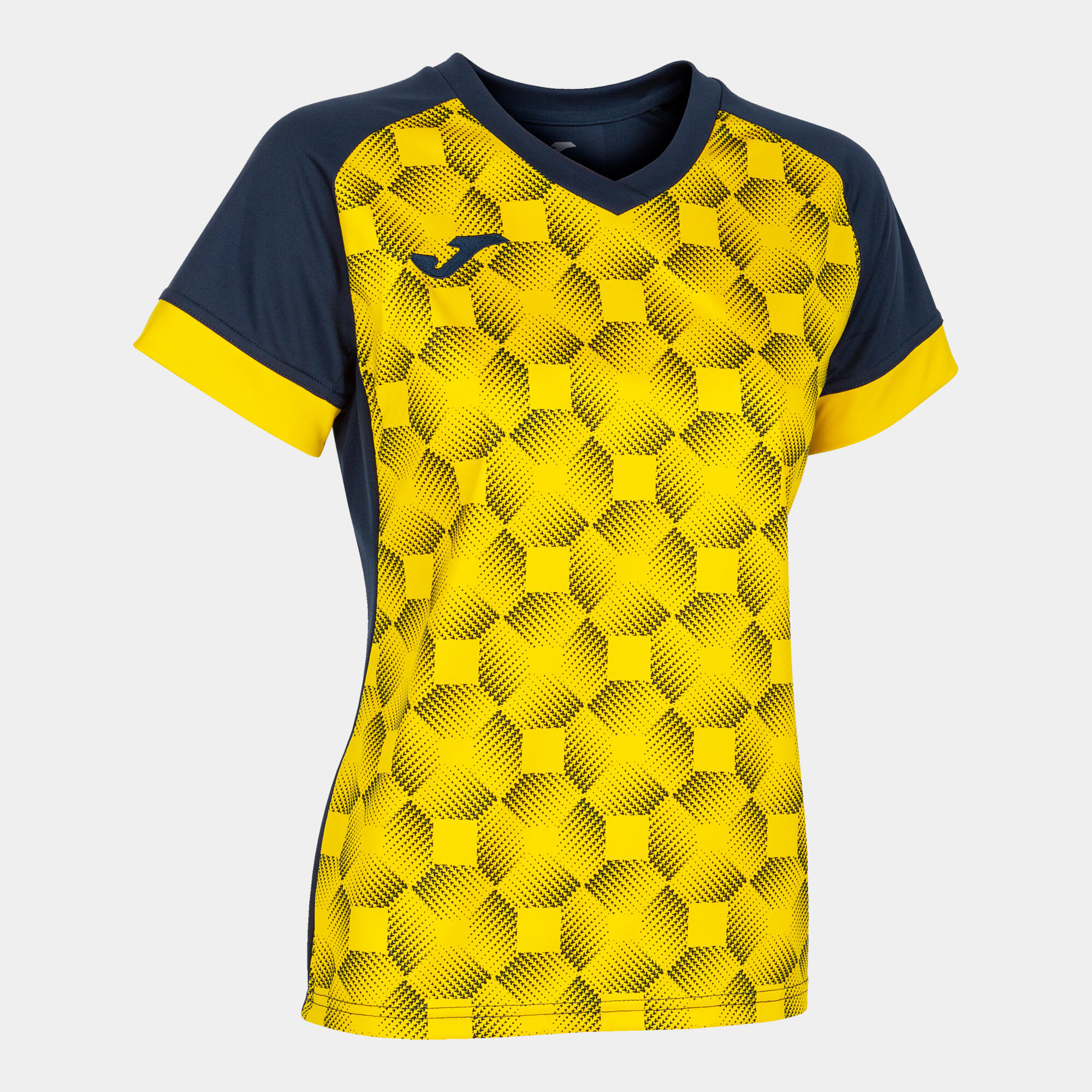 Joma - Maillot Manches Courtes Football Femme Joma Supernova Iii Bleu Marine - T-shirt Manches Courtes - Bleu|jaune - 40 M - Decathlon