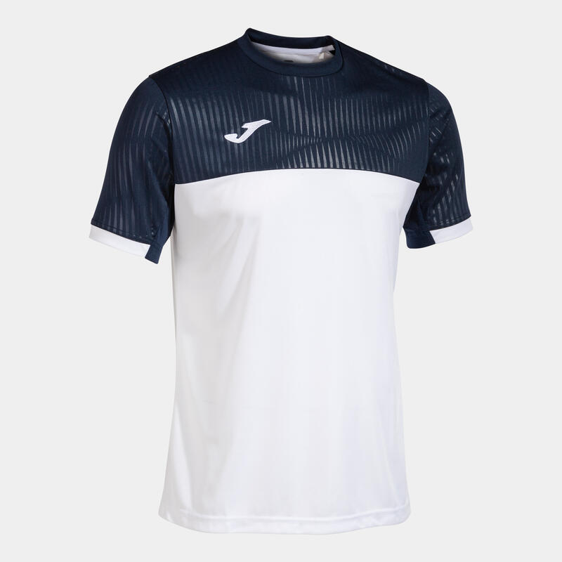 Camiseta Manga Corta Pádel Niños Joma Montreal Blanco