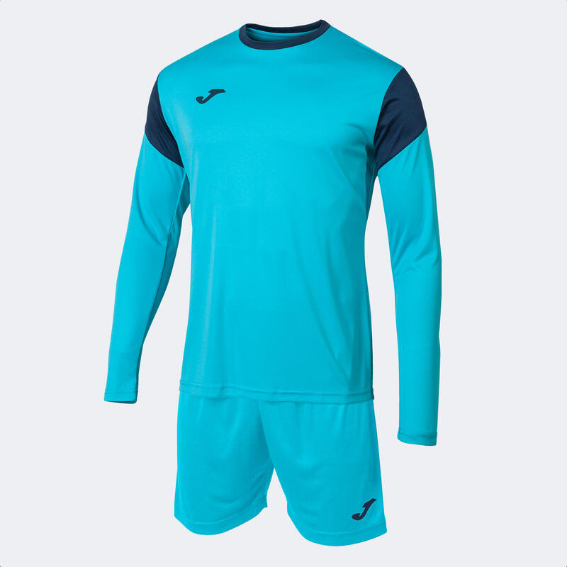 Conjunto Futebol Homem Joma Phoenix GK Azul-Turquesa Fluor