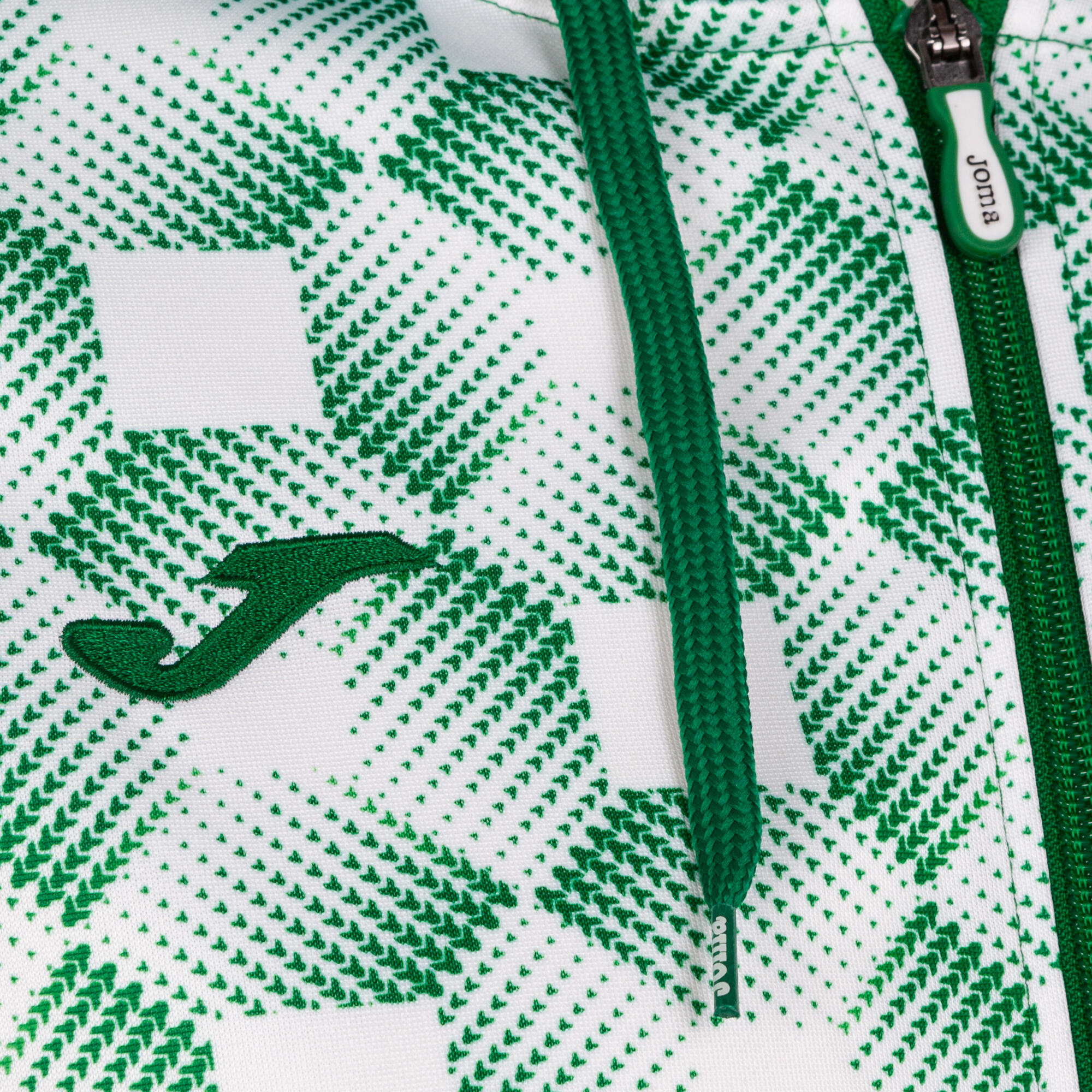 Felpa Joma Supernova III Verde e Bianca 3/4