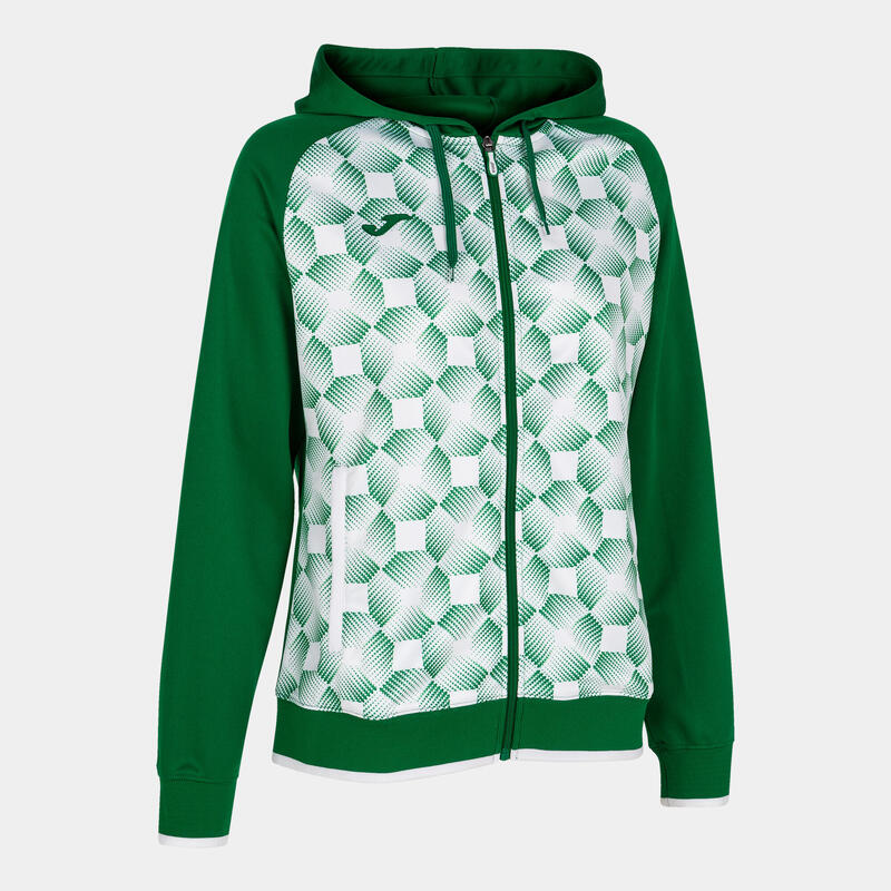 Chaqueta Con Capucha Fútbol Mujer Joma Supernova III Verde