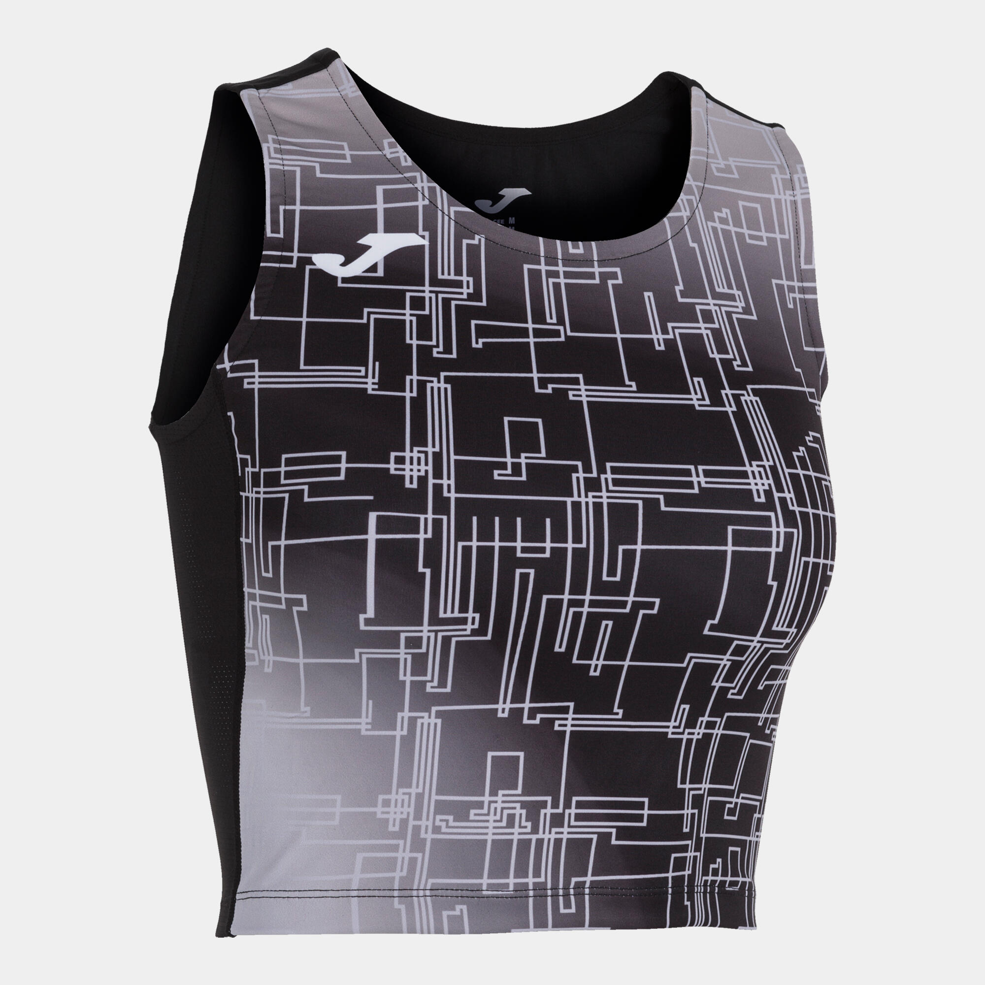 Joma - Top Running Femme Joma Elite Viii Noir - T-shirt Crop Top - Noir - 40 M - Decathlon