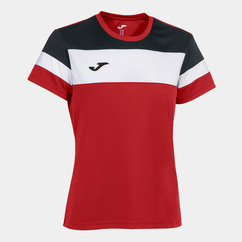 Camiseta Manga Corta Fútbol Mujer Joma Crew IV Rojo