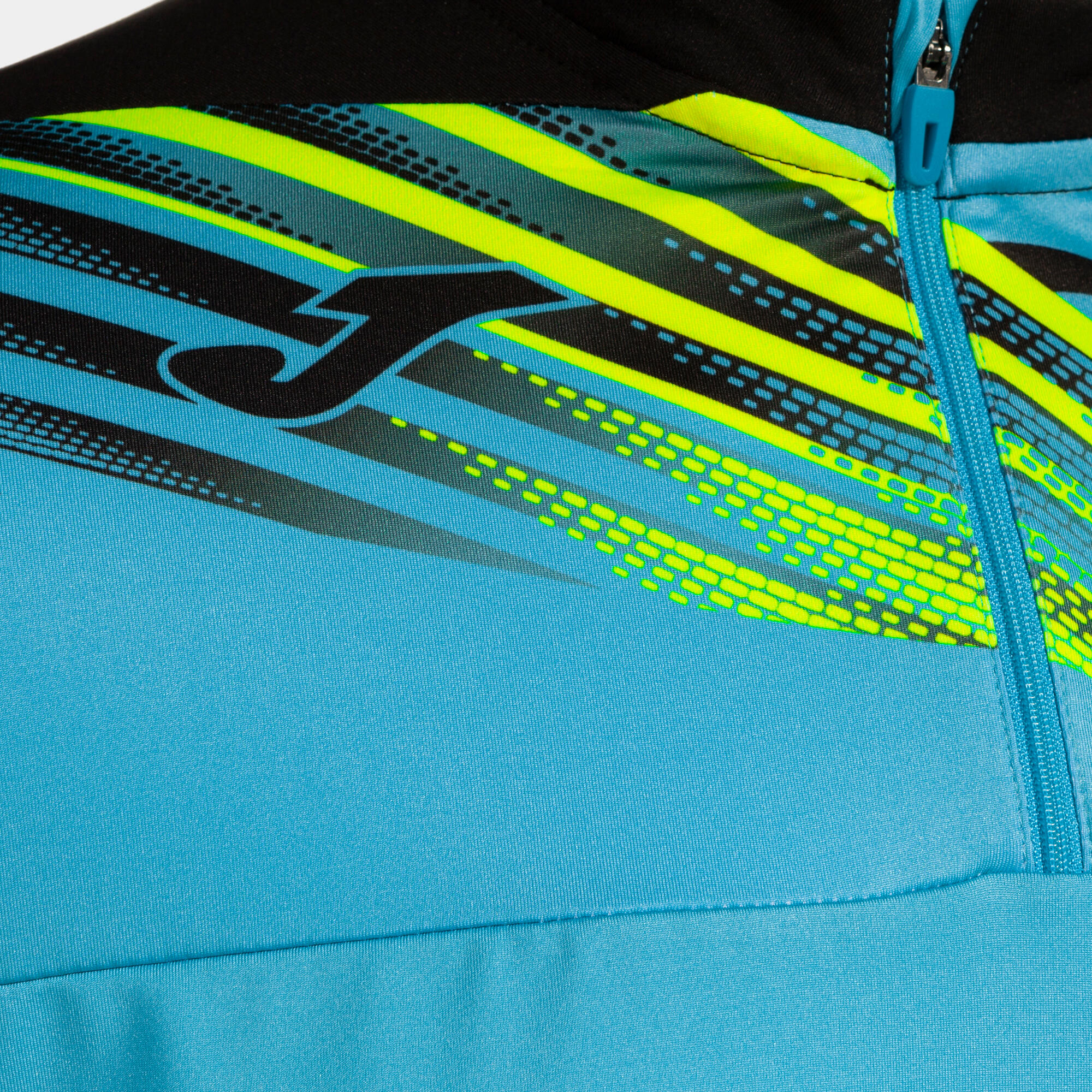 Sweat-Shirt Running Enfants Joma Elite X Turquoise Fluo 3/4