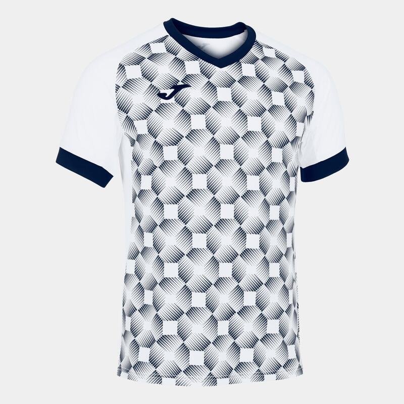 Camiseta Manga Corta Fútbol Niños Joma Supernova III Blanco