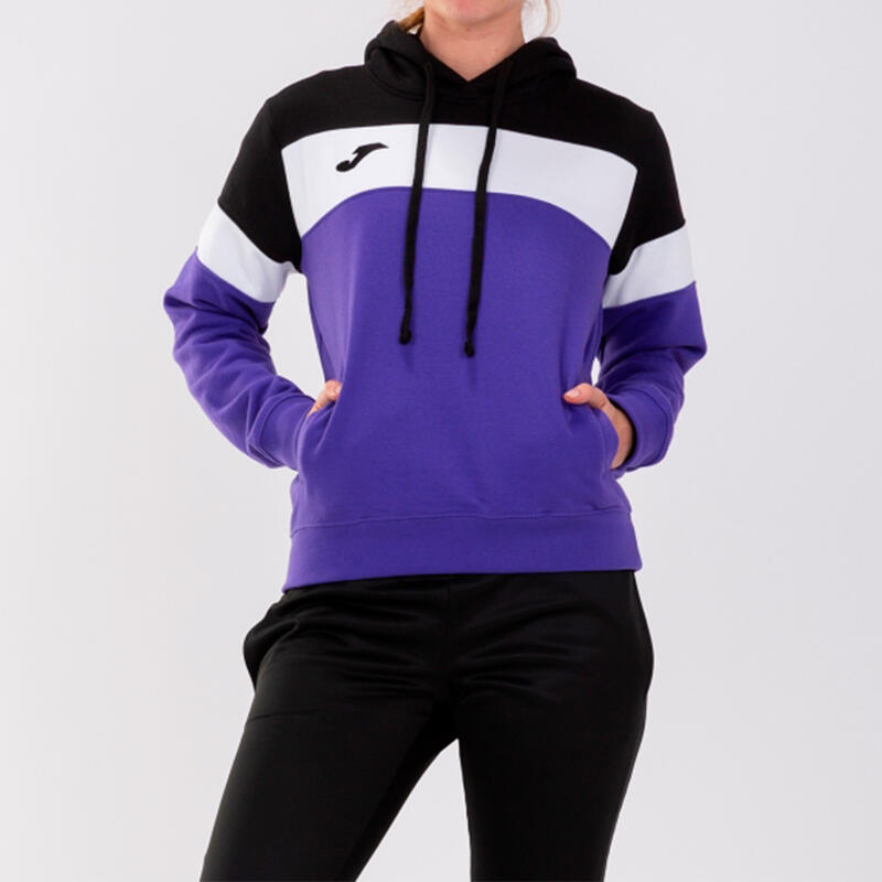 Sudadera Con Capucha Fútbol Mujer Joma Crew IV Morado