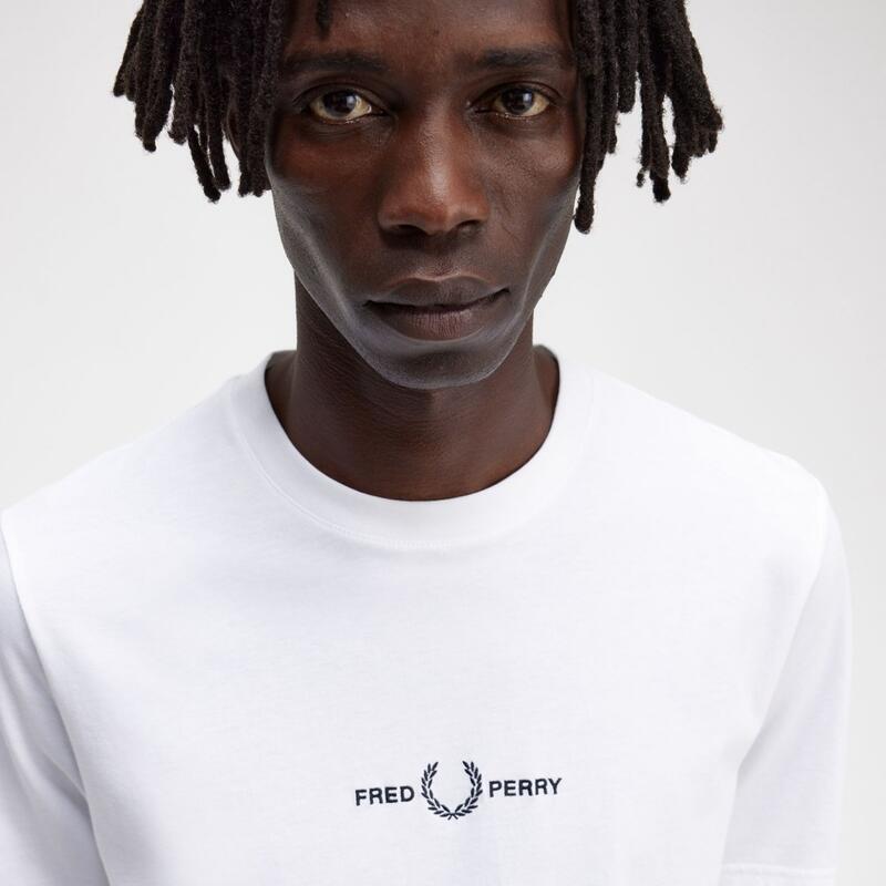 Camiseta de manga corta para Hombre Fred perry  Blanco