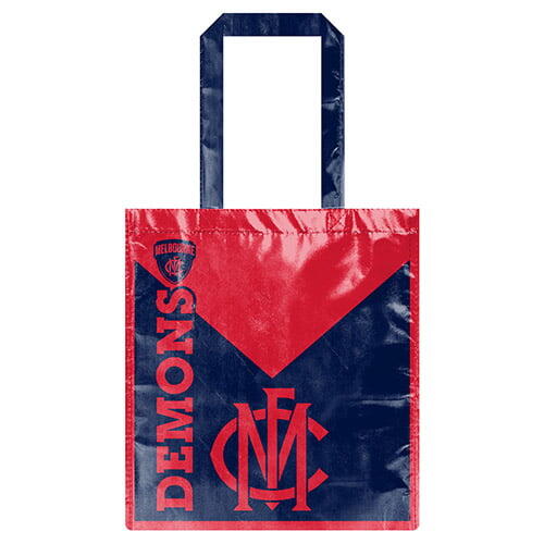 Melbourne Demons AFL Laminated Carry Shopping Grocery Bag