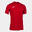 Camiseta Manga Corta Pádel Niños Joma Montreal Rojo