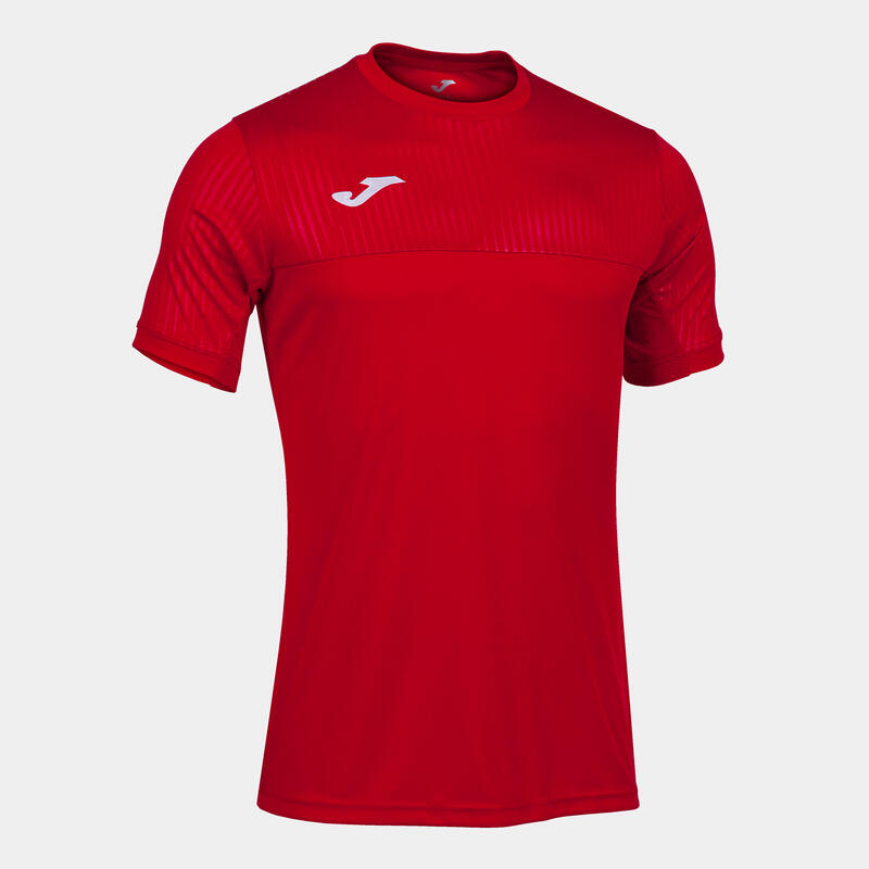 Camiseta Manga Corta Pádel Hombre Joma Montreal Rojo