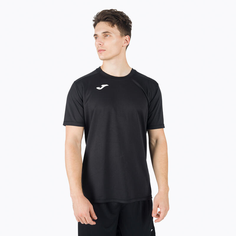 Camiseta Manga Corta Voleibol Hombre Joma Strong Negro