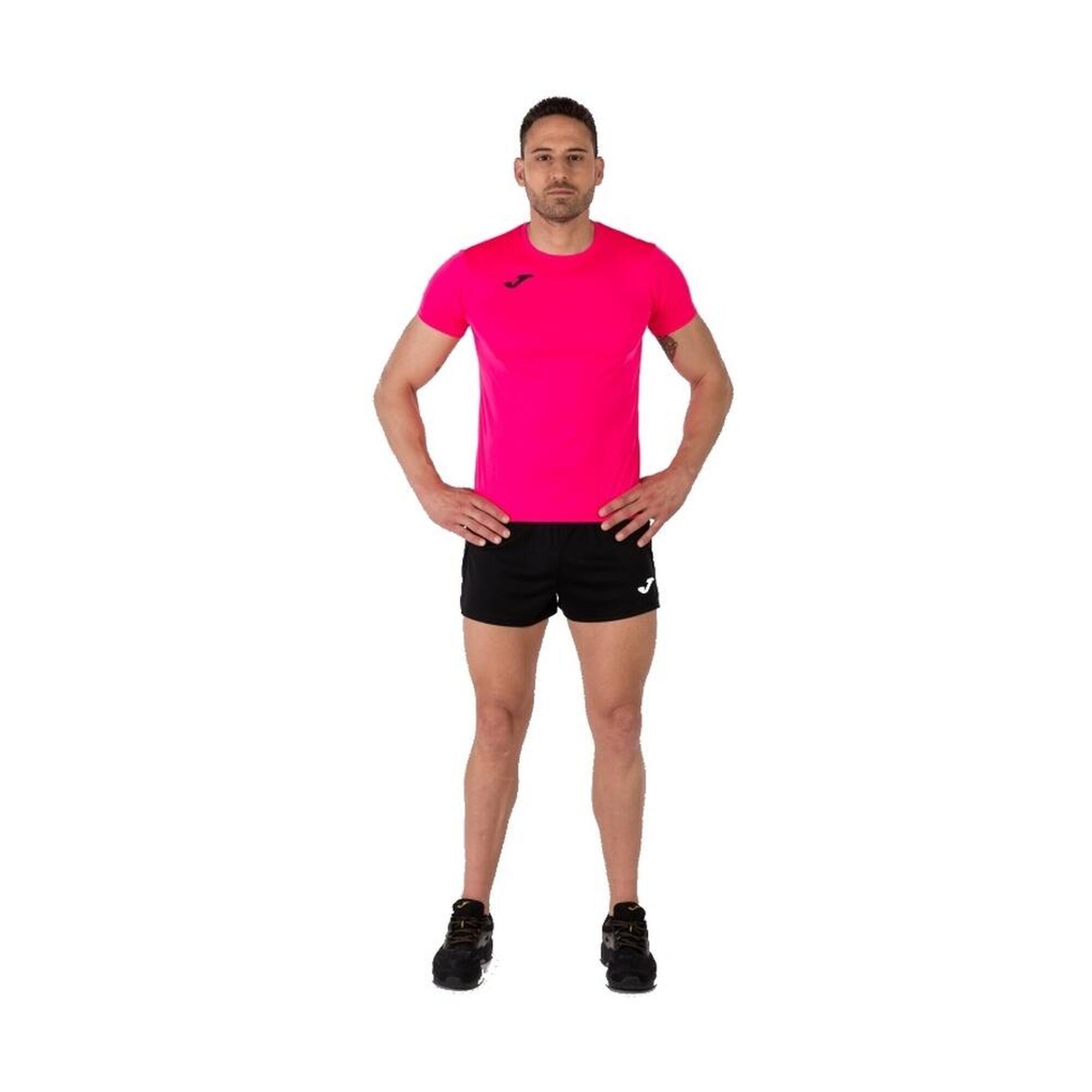 Tricou sport barbati Record II Roz Fluo