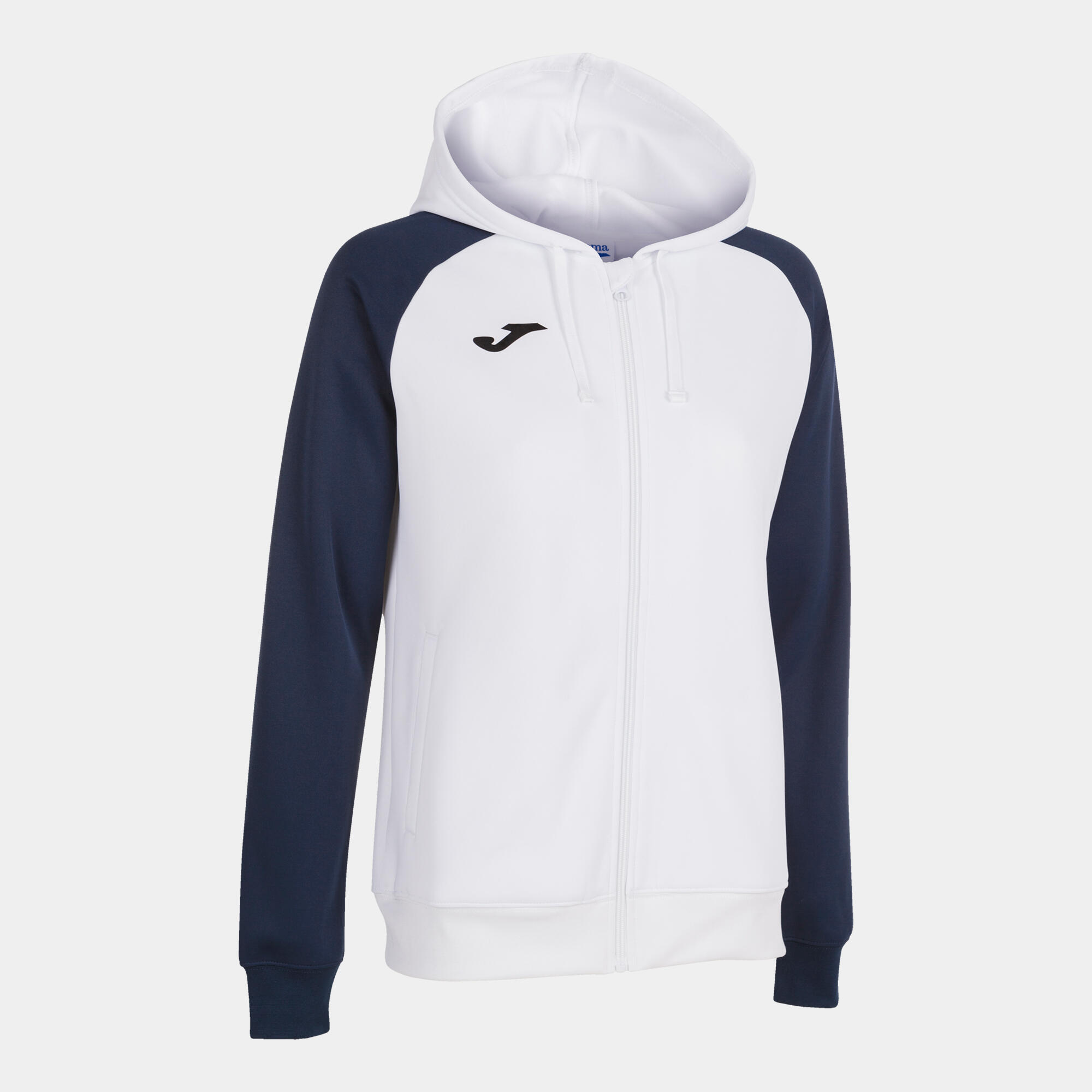 Chaqueta Con Capucha Fútbol Mujer Joma Academy IV Blanco 4/5