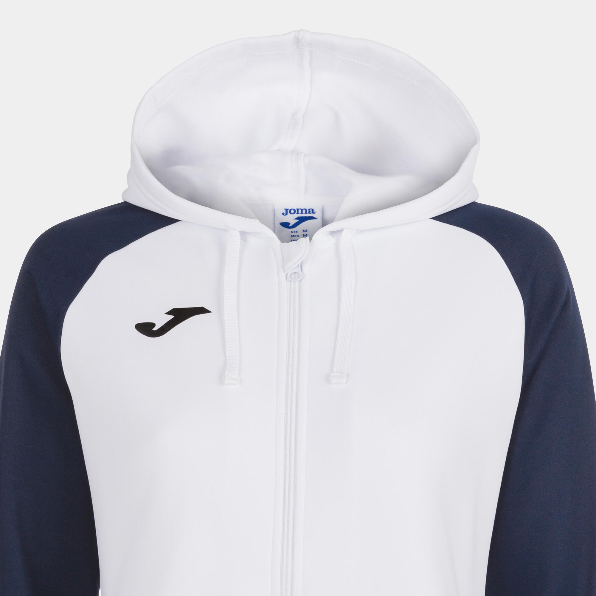 Chaqueta Con Capucha Fútbol Mujer Joma Academy IV Blanco 5/5