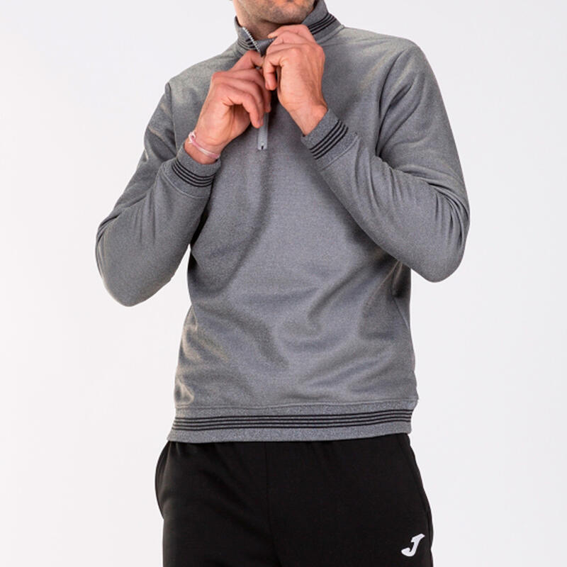 Sudadera Fútbol Hombre Joma Campus III Gris Melange