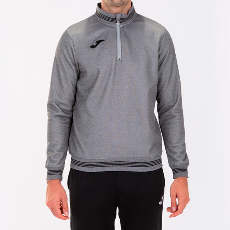 Sudadera Fútbol Hombre Joma Campus III Gris Melange