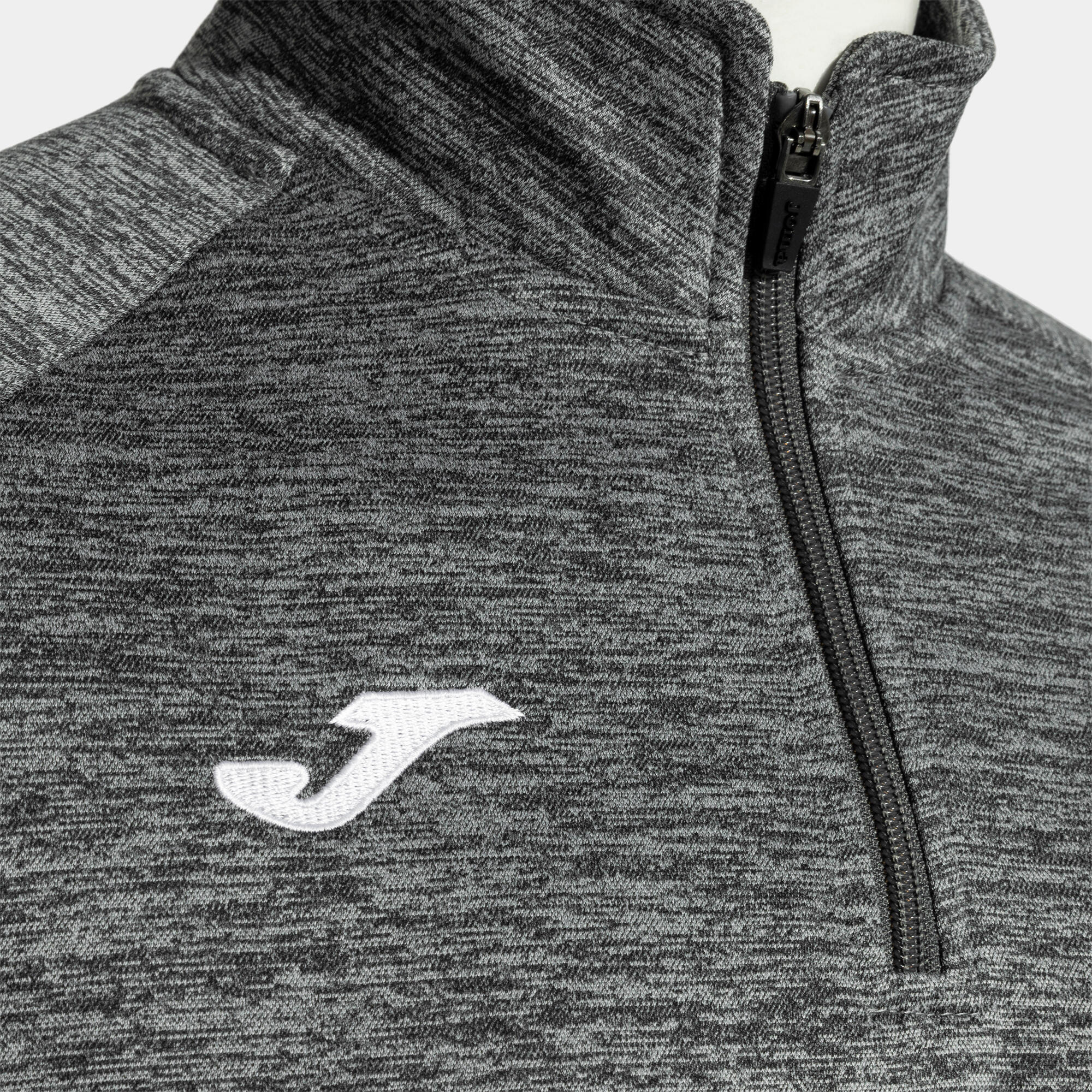Sudadera Fútbol Hombre Joma Faraon Media Cremallera Gris Melange 4/7
