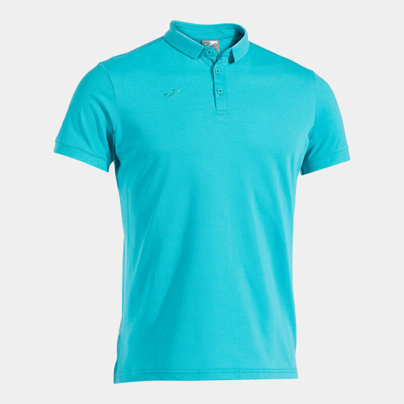 Polo Manga Corta Golf Hombre Joma Pasarela III Azul