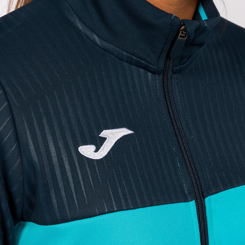 Veste Padel Femme Joma Montreal Turquoise Fluo
