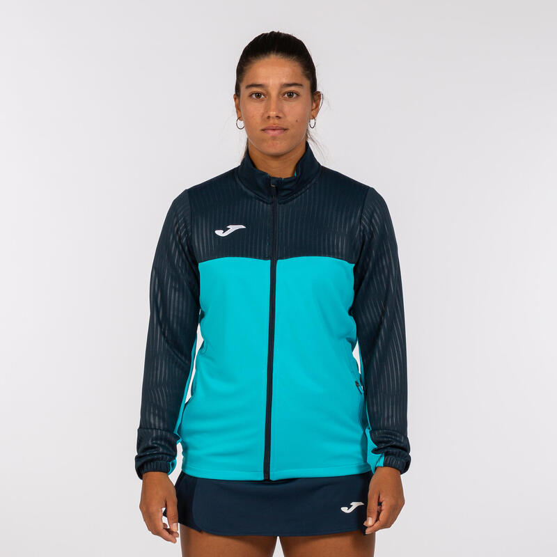 Veste Padel Femme Joma Montreal Turquoise Fluo