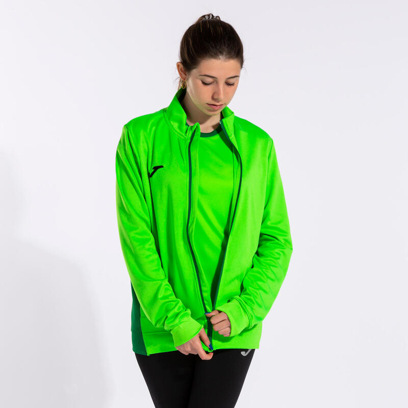 Chaqueta Fútbol Mujer Joma Winner II Verde Flúor