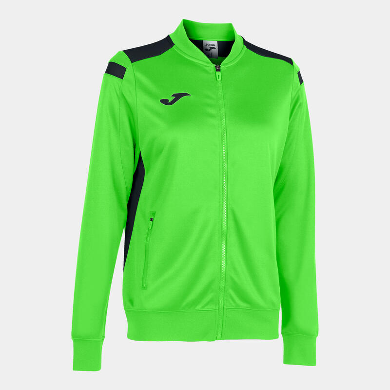 Chaqueta Fútbol Mujer Joma Championship VI Verde Flúor