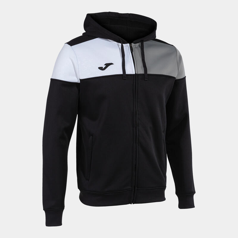 Chaqueta Con Capucha Fútbol Hombre Joma Crew V Negro