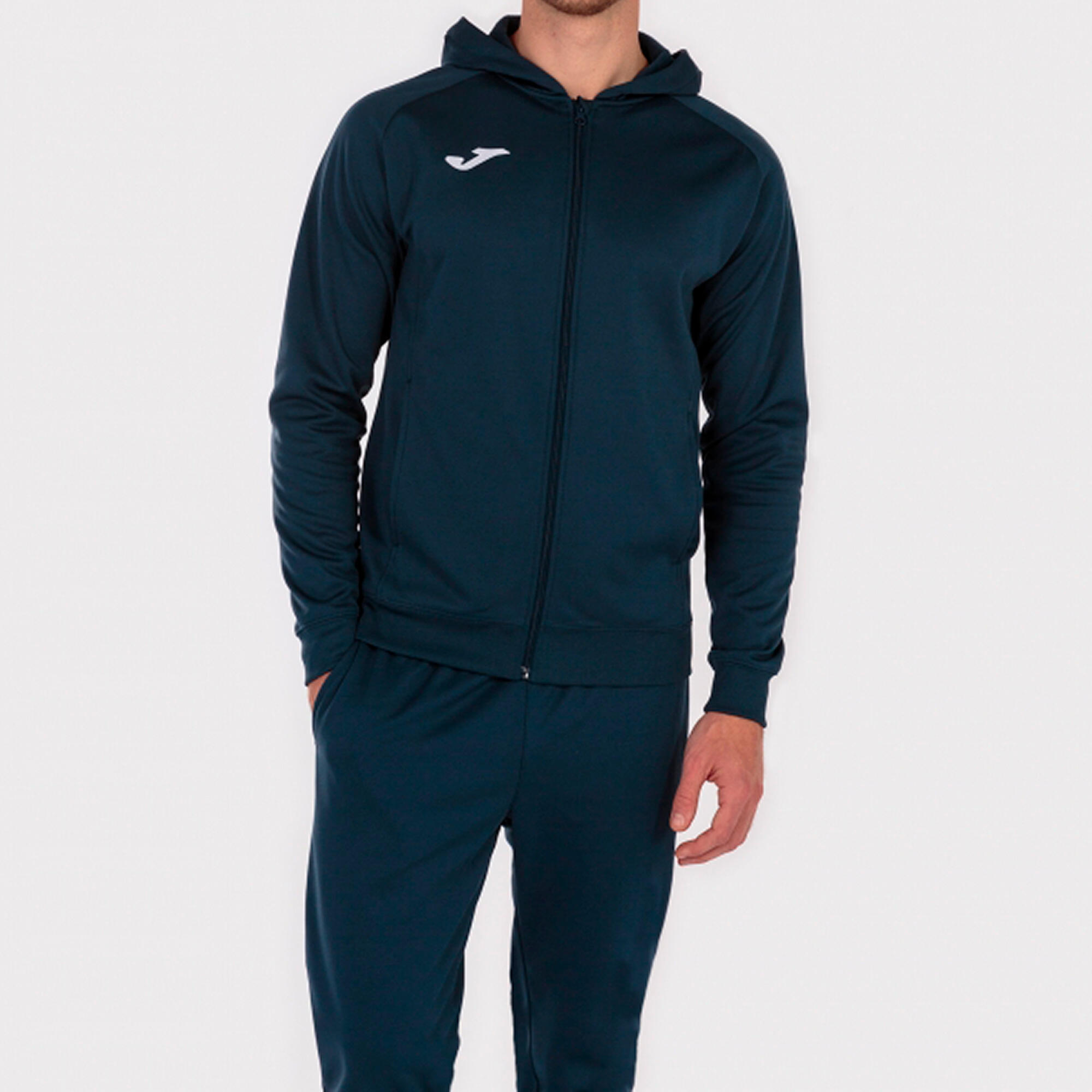 Casaco Com Capuz Futebol Criança Joma Menfis Azul Marinho 3/5