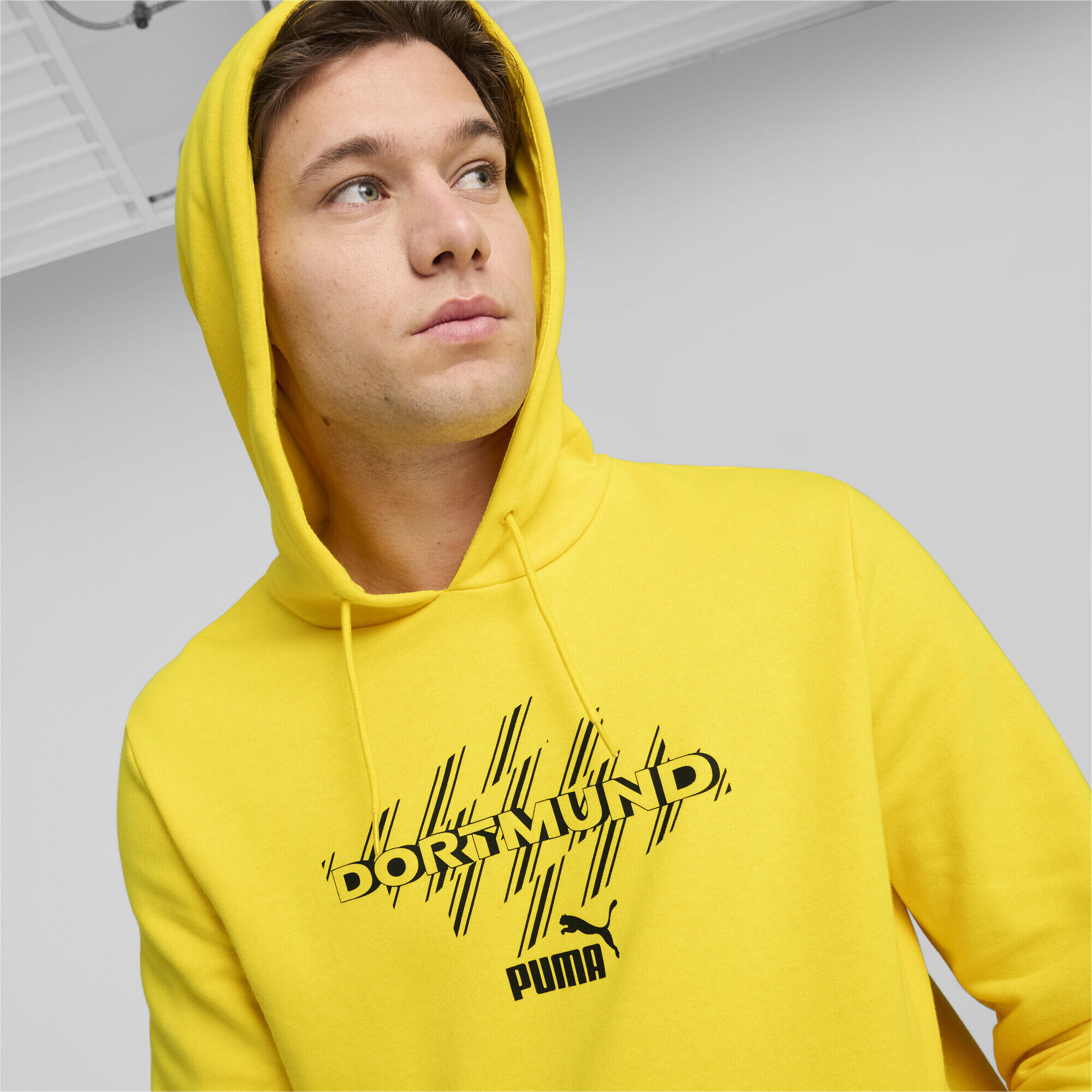 Hoodie ftblCULTURE Borussia Dortmund Homme PUMA Faster Yellow Black 3/7