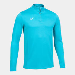 Sweater Hardlopen Heren Night Fluor Turquoise