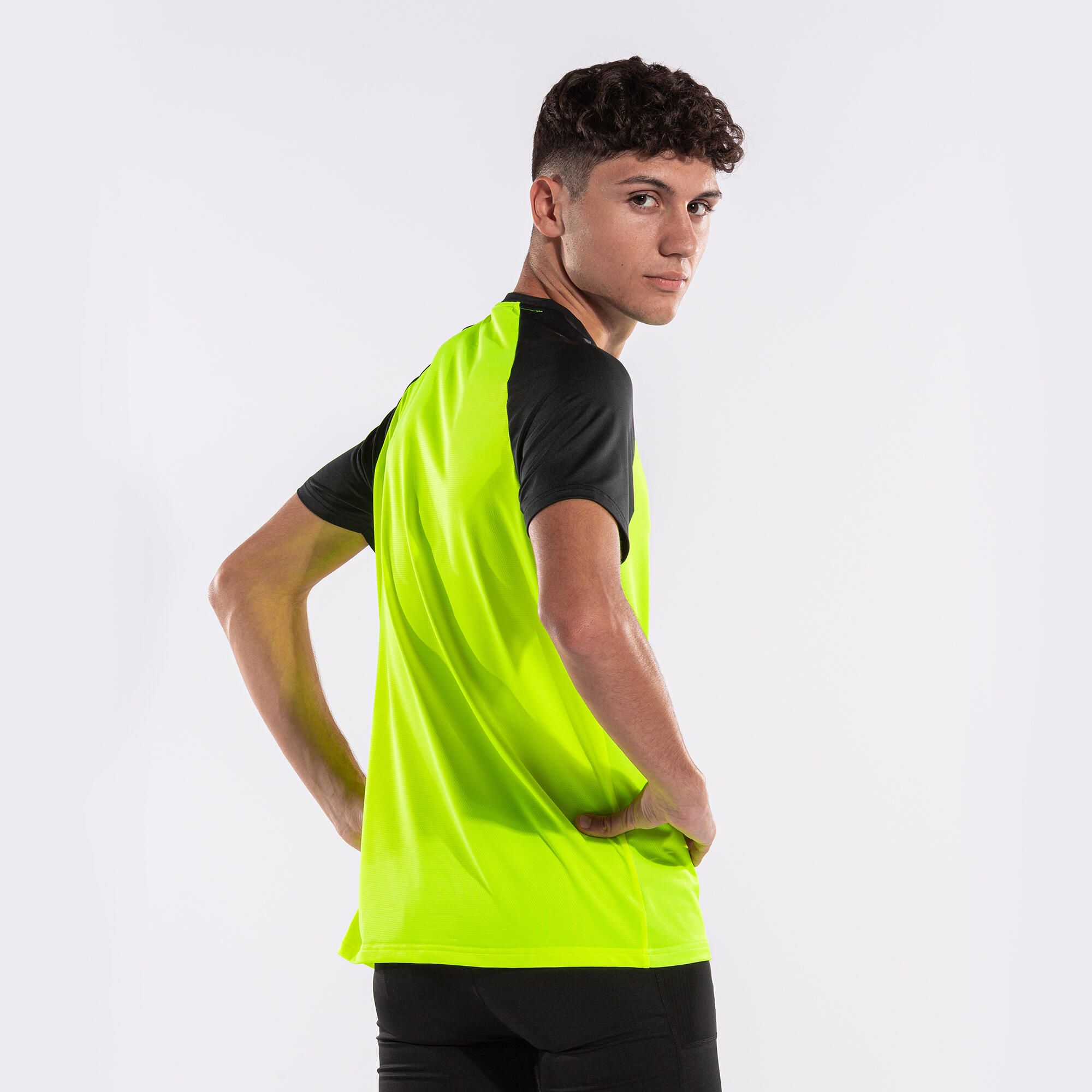 T-Shirt Manga Curta Running Homem Joma Elite X Amarelo Fluor 5/7