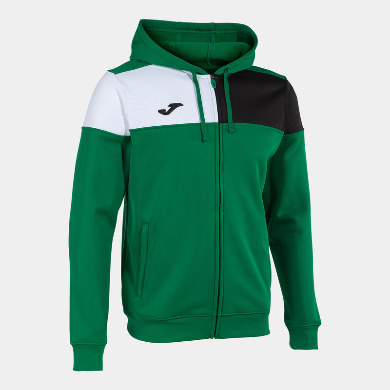 Chaqueta Con Capucha Fútbol Hombre Joma Crew V Verde