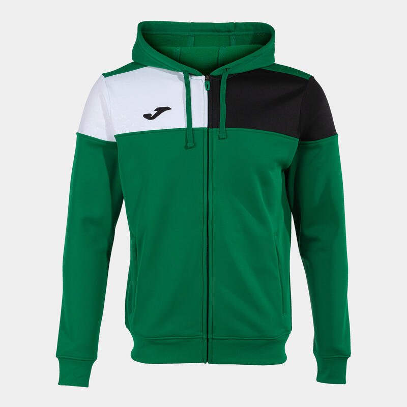 Chaqueta Con Capucha Fútbol Hombre Joma Crew V Verde