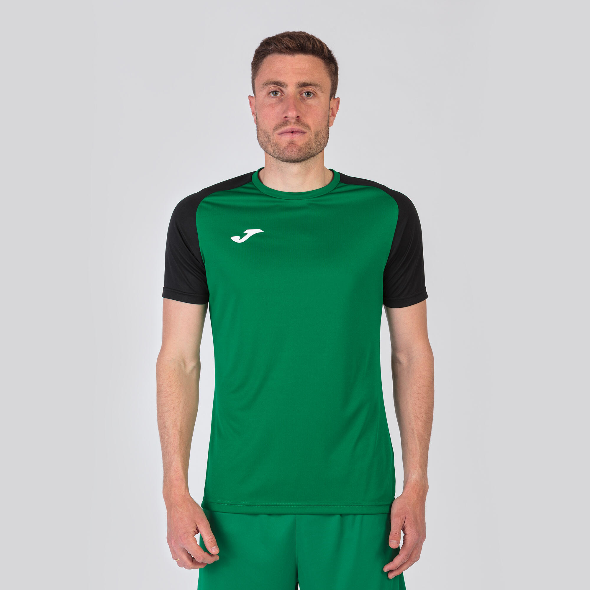 Camiseta Manga Corta Fútbol Hombre Joma Academy IV Verde 2/5