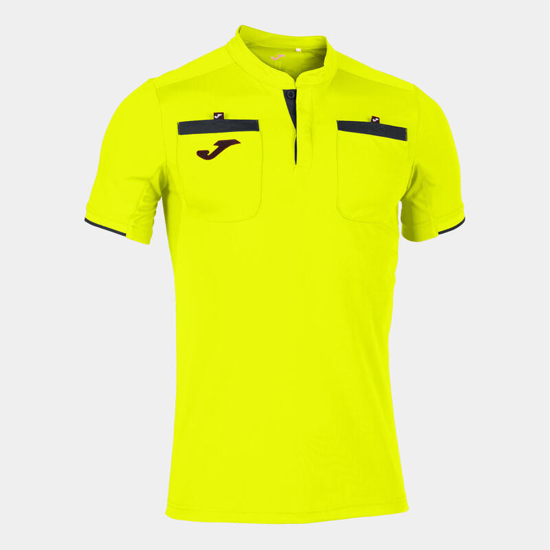 Camiseta Manga Corta Fútbol Hombre Joma Referee Amarillo Flúor