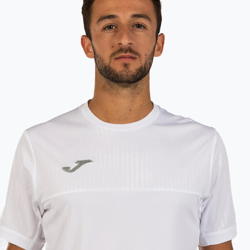 Camiseta Manga Corta Pádel Hombre Joma Montreal Blanco