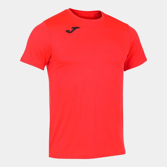 Maillot Manches Courtes Running Homme Joma Record II Corail Fluo