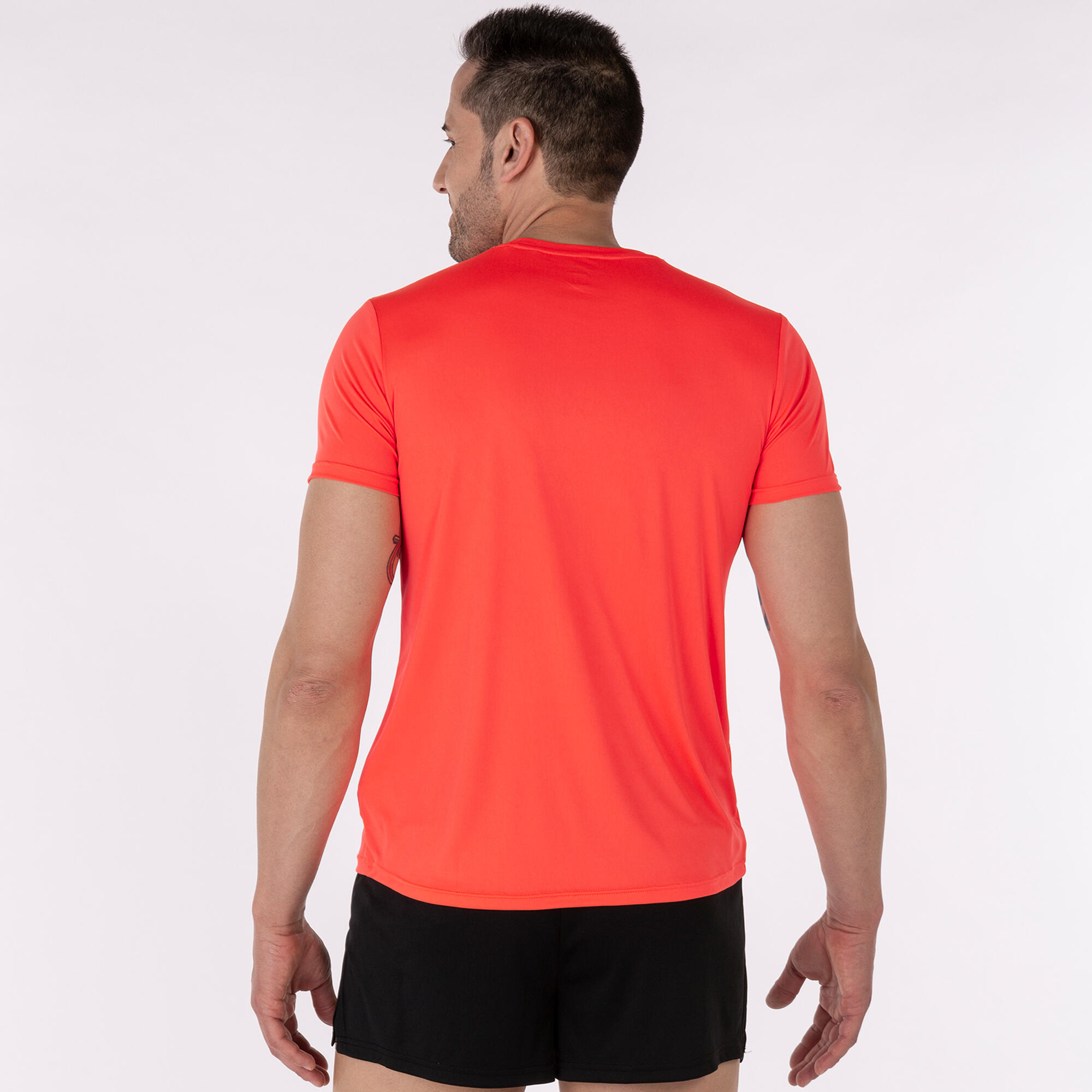 T-Shirt Manga Curta Running Homem Joma Record II Coral Fluor 3/5