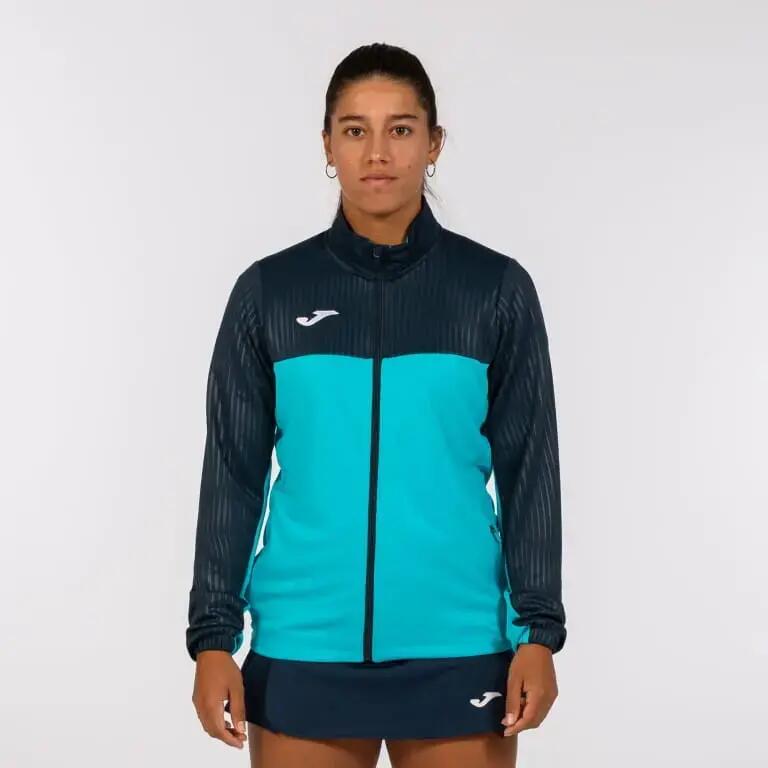 Casaco Padel Mulher Joma Montreal Azul-Turquesa Fluor 5/7