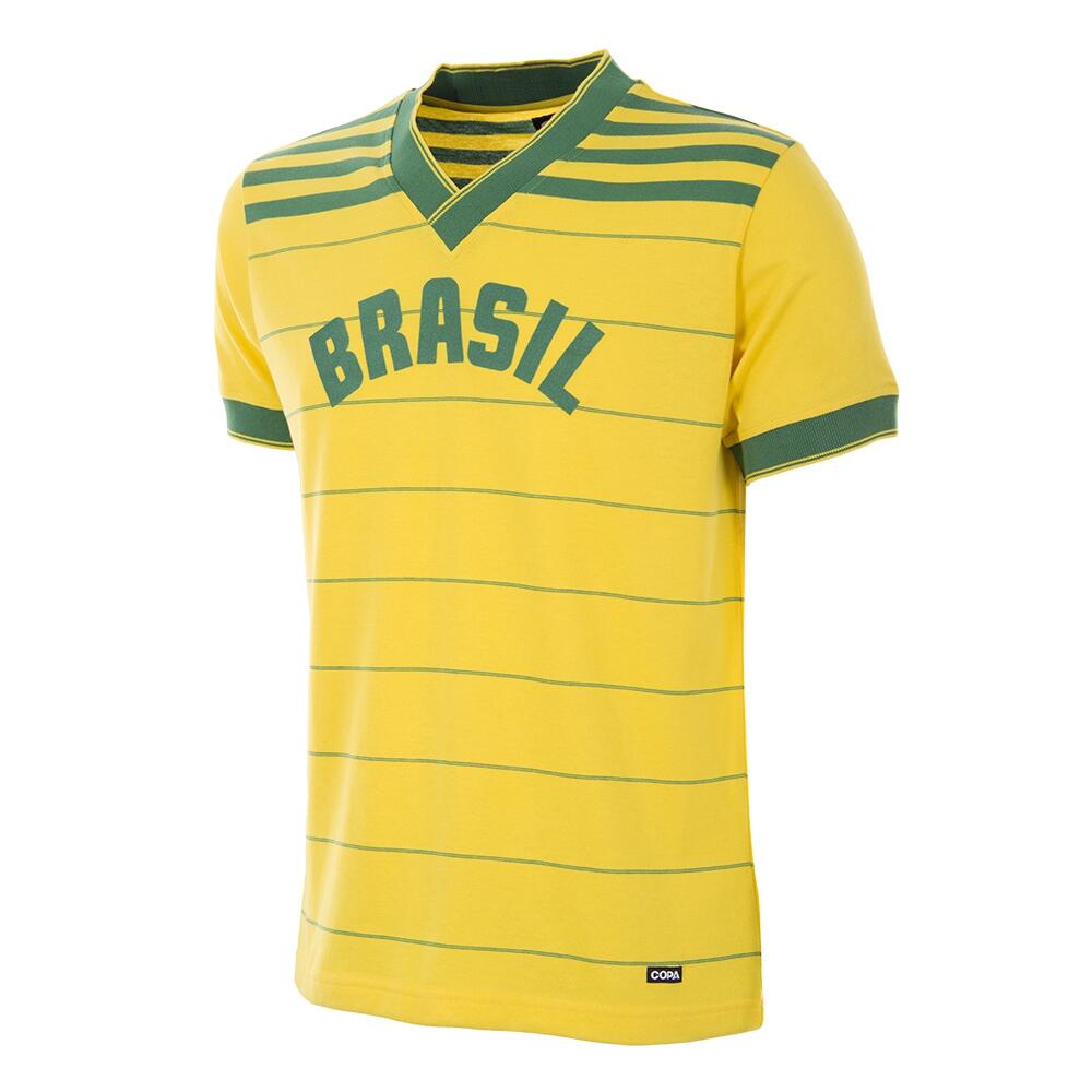 COPA FOOTBALL Retro Voetbalshirt - Heren - Brazilië 1984 - Geel