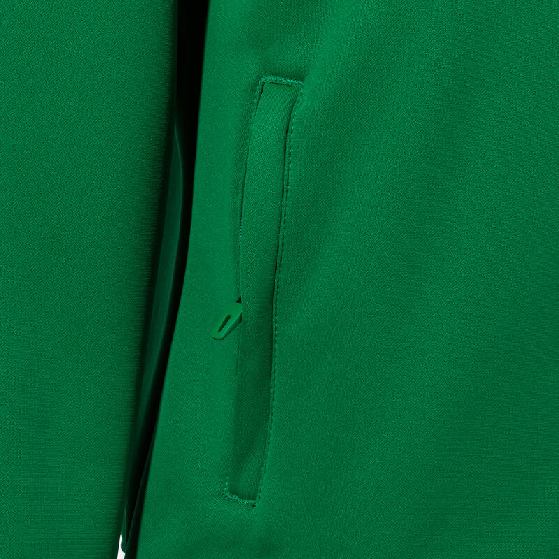 Chaqueta Con Capucha Fútbol Mujer Joma Crew V Verde